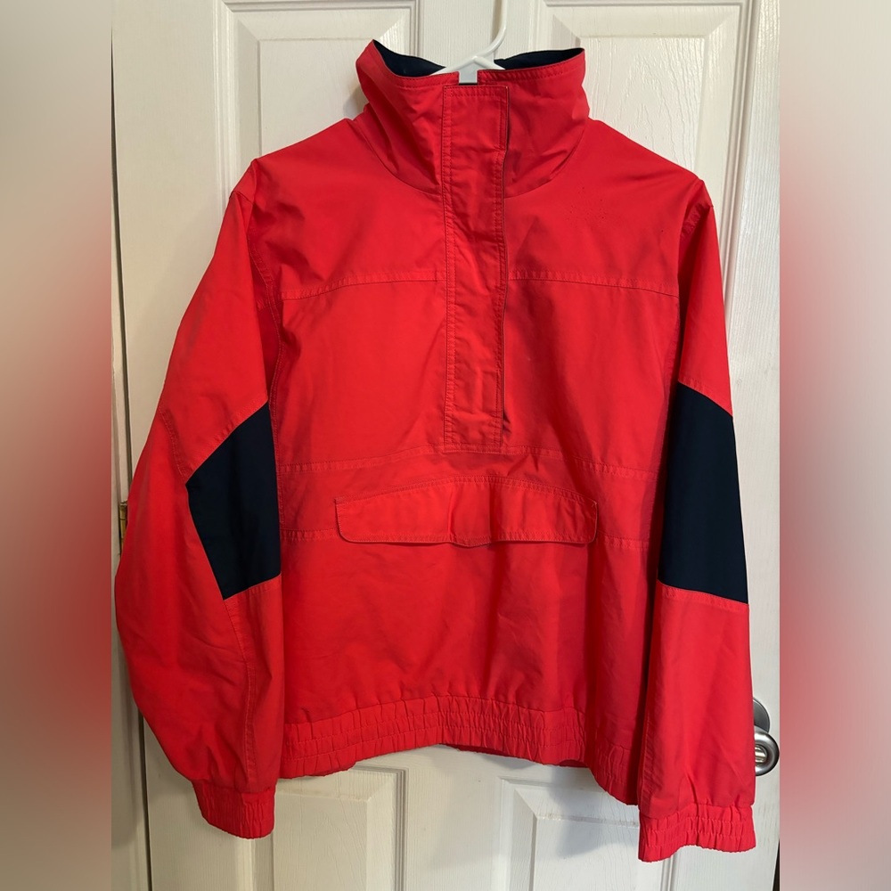 Eddie Bauer Vintage Windbreaker Pinkish Red & Navy